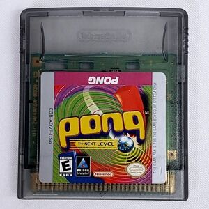 Nintendo Pong The Next Level‎ Game Boy Color GBC 1998 Authentic Cartridge